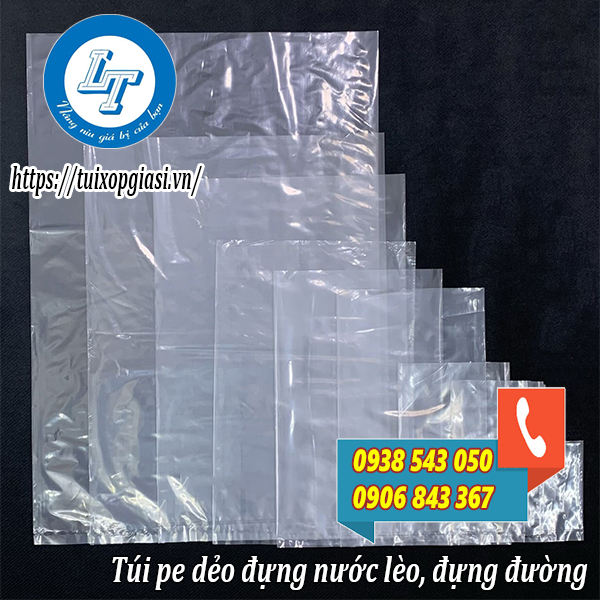 Kích thước túi pe đựng nước lèo, đựng đường Kích thước túi pe đựng nước lèo, đựng đường