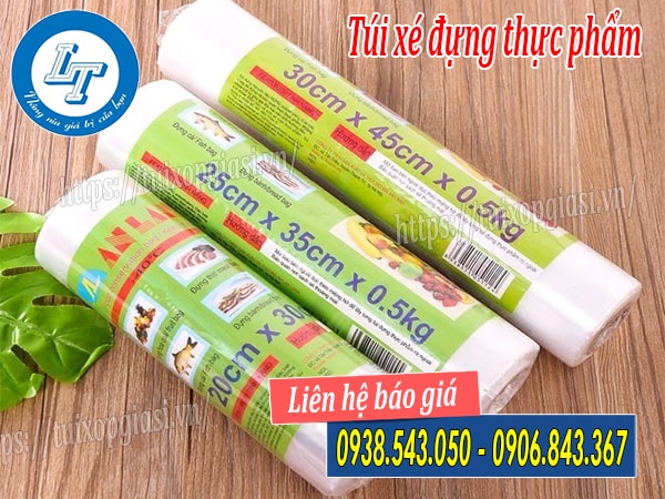 Kích thước túi xé siêu thị Kích thước túi xé siêu thị