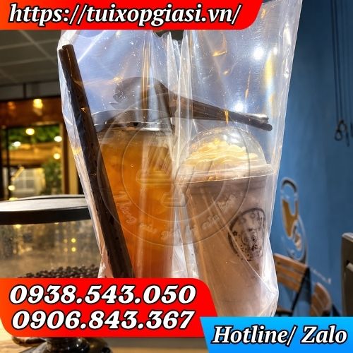 Túi đựng ly trà sữa 2 ngăn
