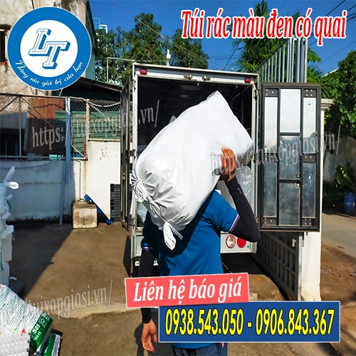 Lên hàng túi rác đen có quai cho khách sỉ