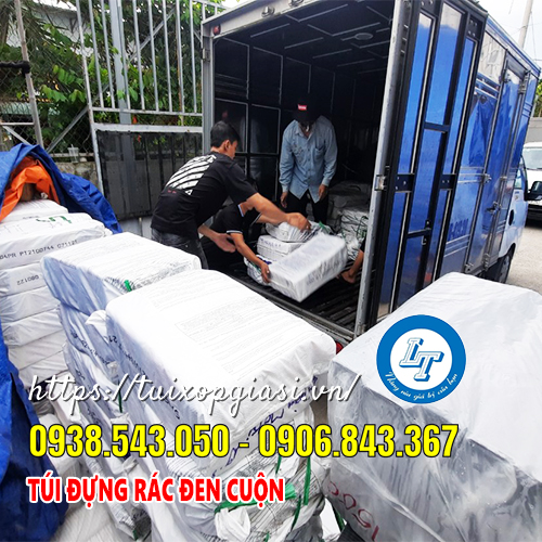 Lên hàng túi rác đen cuộn cho khách hcm