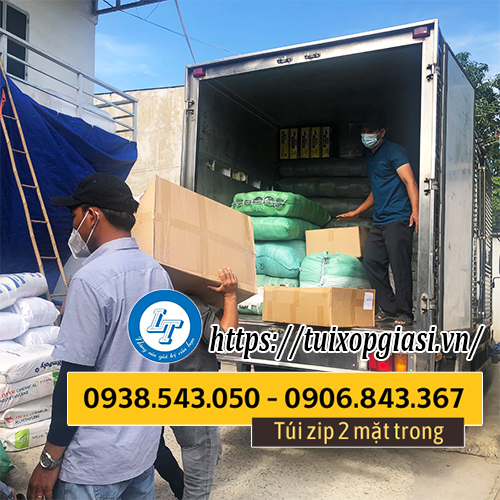 Lên hàng túi zip 2 mặt trong