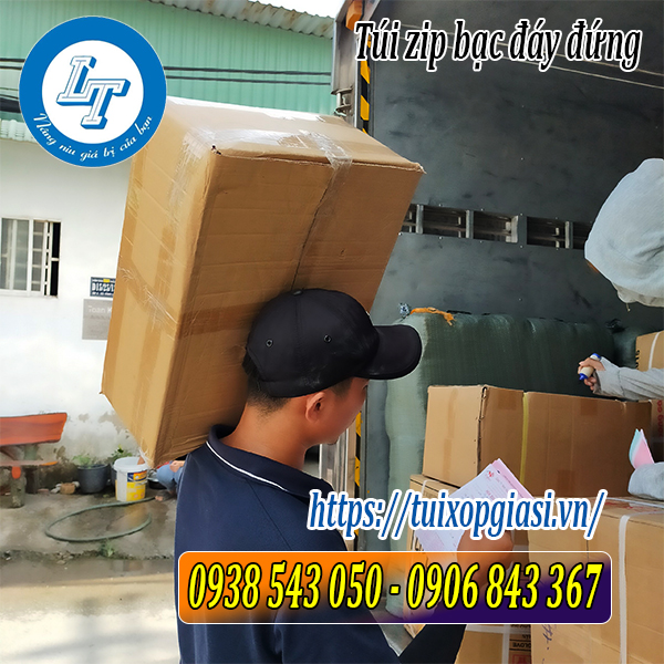 Lên hàng túi zip bạc đáy đứng cho khách sỉ