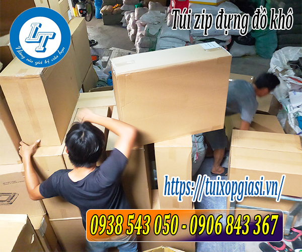 Lên hàng túi zip đựng đồ khô