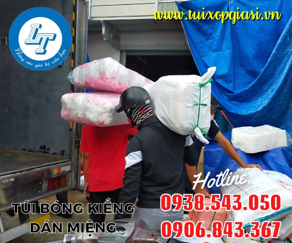 Lên hàng túi bóng kiếng dán miệng cho khách hcm