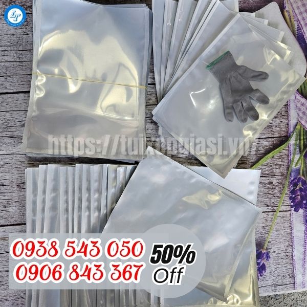 Túi ép 3 biên 1 mặt bạc chất lượng