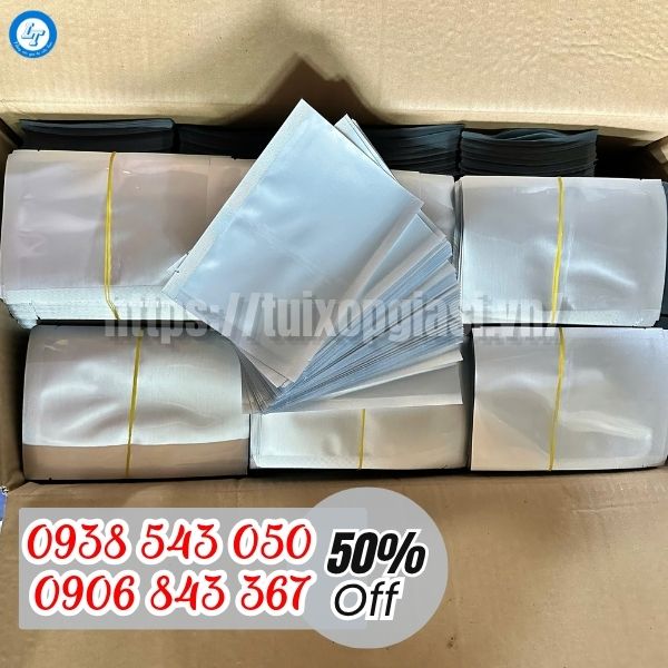Túi ép 3 biên 1 mặt bạc thùng 25kg