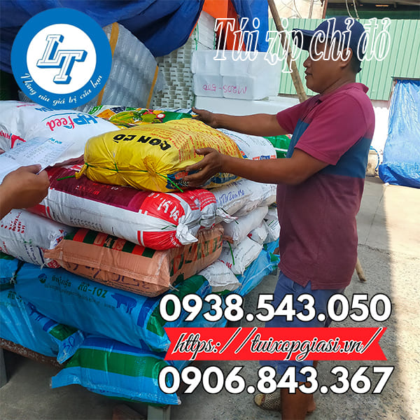 Miễn phí giao túi zip chỉ đỏ nội thành HCM