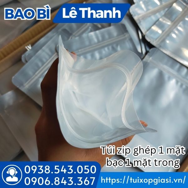 Miệng túi có khóa zip Miệng túi có khóa zip