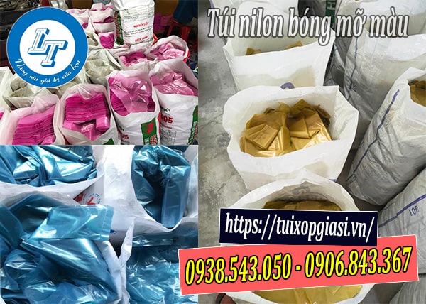 Mua túi nilon bóng mỡ màu trơn giá sỉ rẻ bình chánh