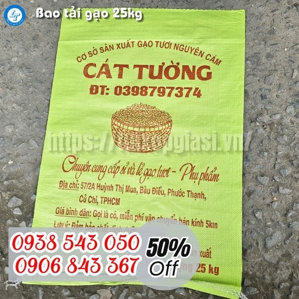 Nguồn bao tải gạo giá sỉ ổn định