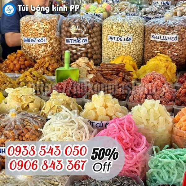 Nguồn sỉ giá tốt túi bóng kính pp cho mùa tết