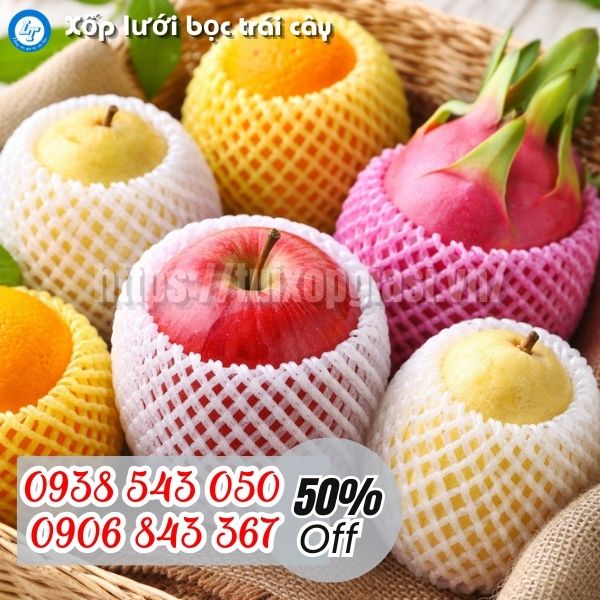 Xốp lưới bọc trái cây