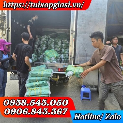 Lên bao tải đá cho khách sỉ