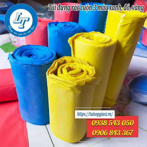 Nơi bán giá rẻ túi đựng rác cuộn 3 màu