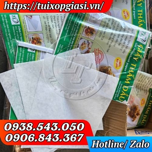 Giấy thấm dầu bịch 20 tờ