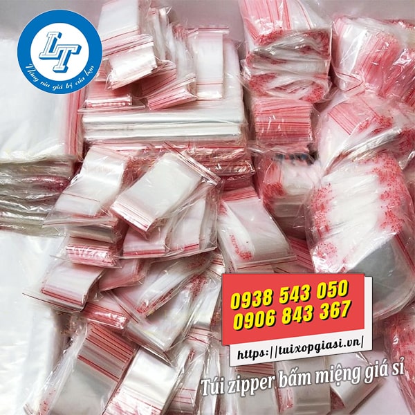 Nơi bán túi zipper bấm miệng