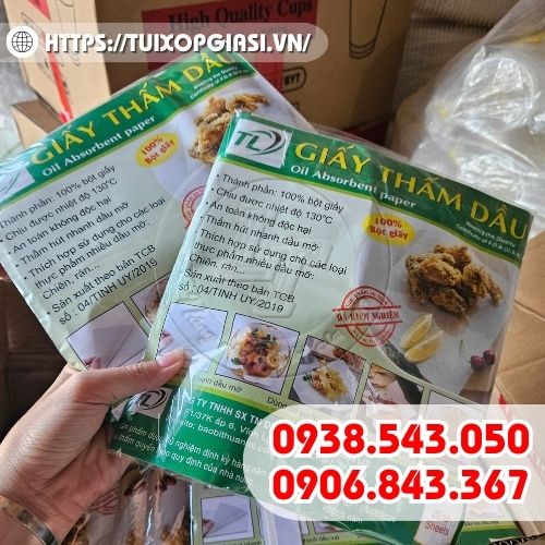 Giấy thấm dầu thực phẩm