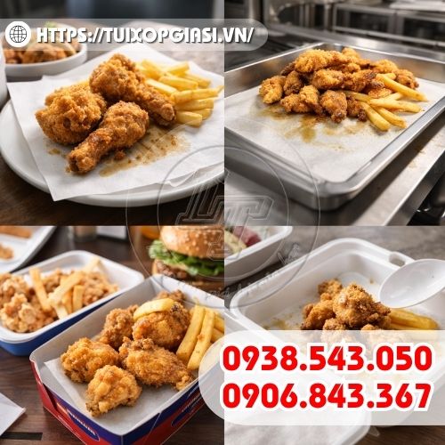 Giấy thấm dầu thực phẩm chiên rán