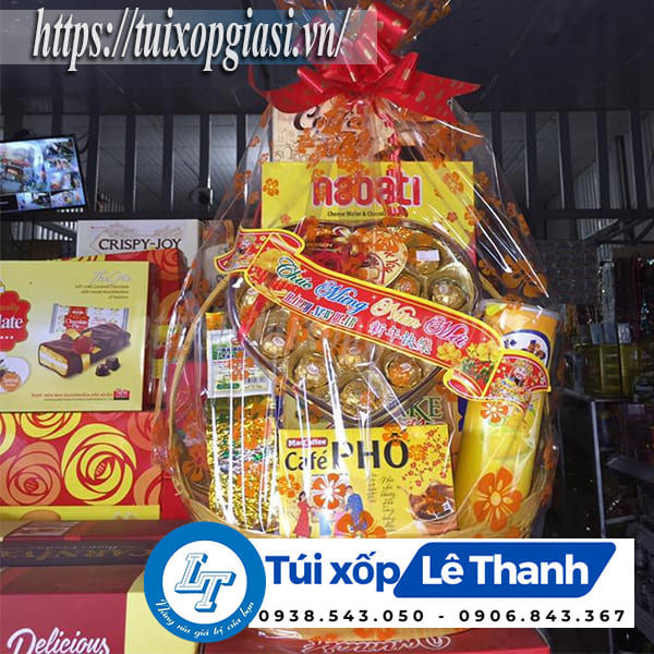 Sỉ giỏ nhựa đựng quà tết