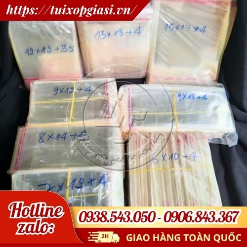 Túi băng keo dán miệng đủ kích cỡ