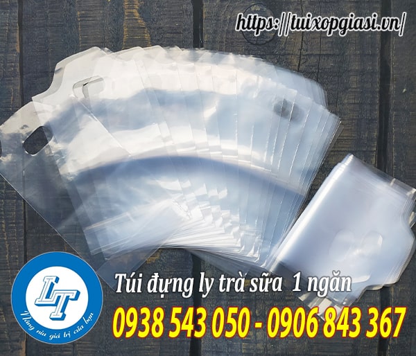 Sỉ lẻ túi đựng ly trà sữa 1 ngăn