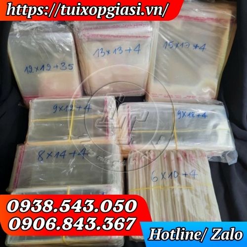Túi opp dán miệng đủ kích thước