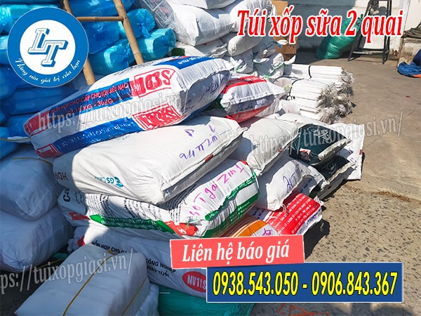 Sỉ lẻ túi xốp sữa 2 quai giá tốt cho nhà phân phối