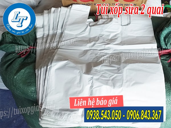 Sỉ lẻ túi xốp sữa 2 quai