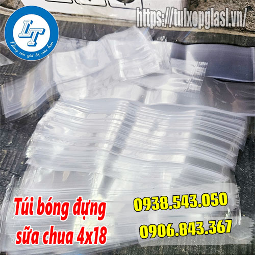 Sỉ túi bóng đựng sữa chua 4x18 giá rẻ tại tphcm