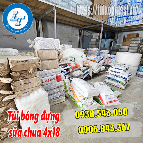 Túi bóng đựng sữa chua 4x18