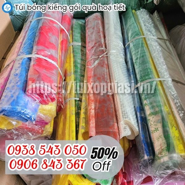 Sỉ túi bóng iếng gói quà gói quà hoạ tiết giá tót tại hcm