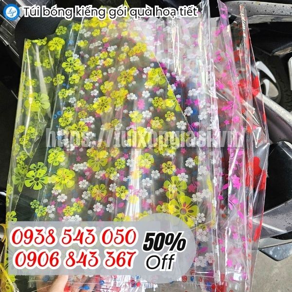 Túi bóng kính goi quà đủ hoạ tiết