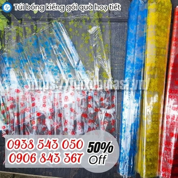 Túi bóng kiếng gói quà hoạ tiết