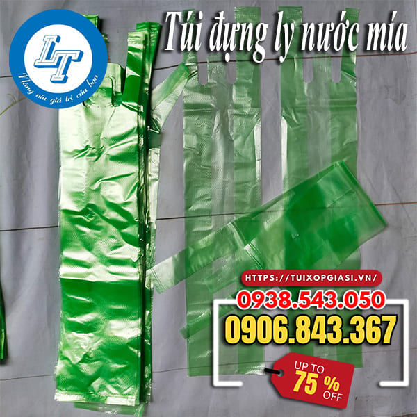 Sỉ túi đựng ly nước mía tại Tiền Giang