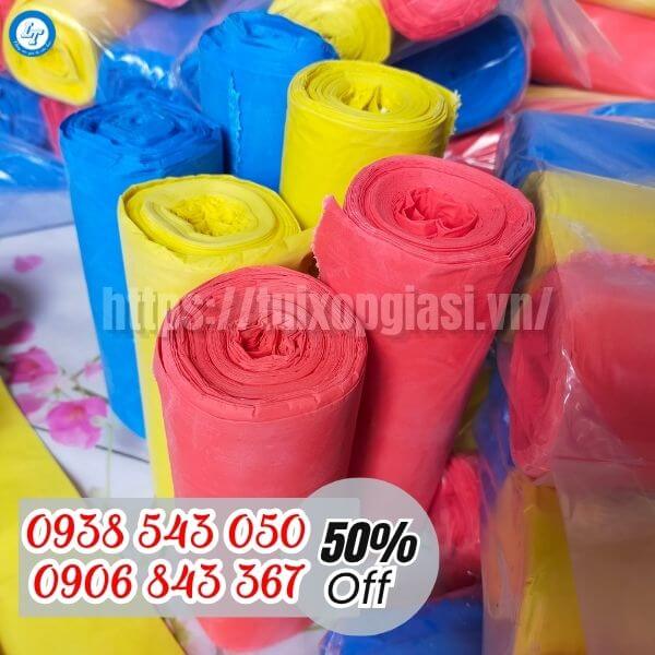 Túi rác 3 cuộn màu tiểu, trung, đại, cực đại