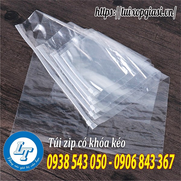 Sỉ túi zip có khóa kéo