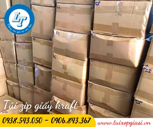 Sỉ túi zip giấy giá rẻ