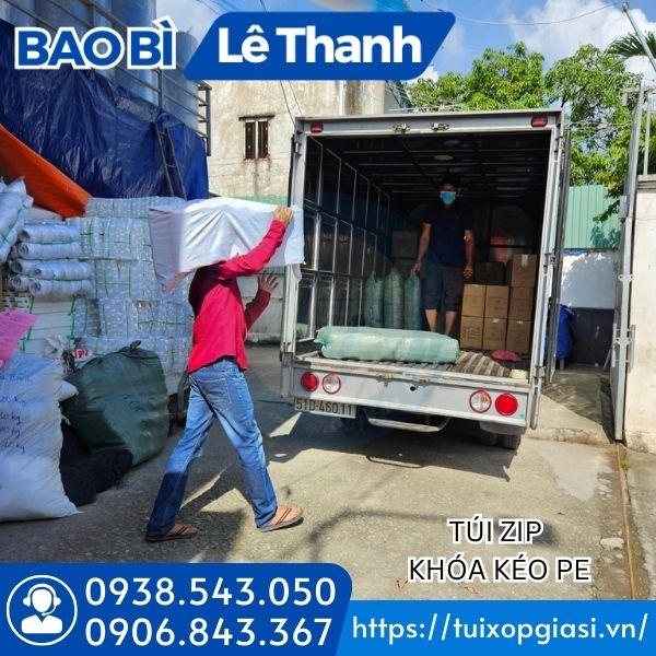 Sỉ túi zip khóa kéo pe HCM