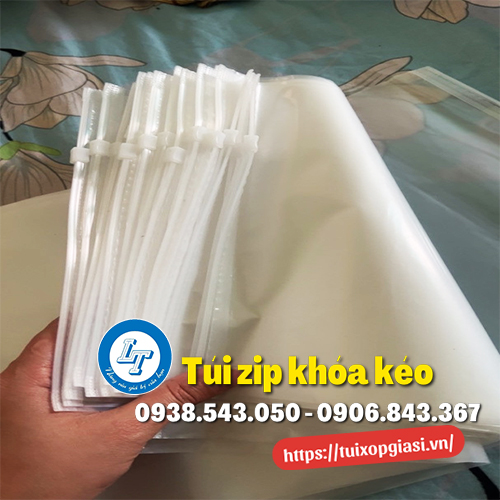 Sỉ túi zip khóa kéo