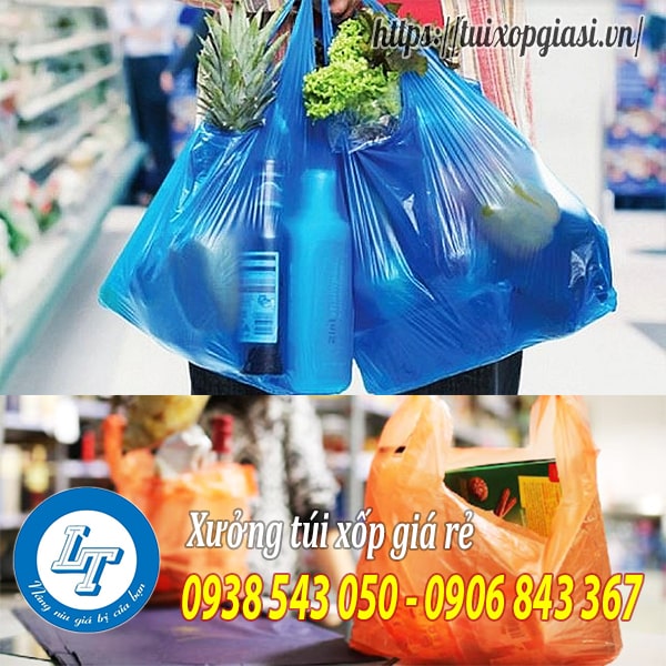 Sử dụng túi xốp trong các cửa hàng, chợ