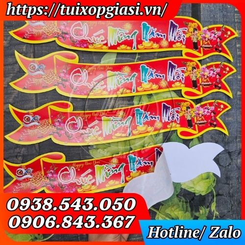 Tem nhãn dán chúc mừng năm mới