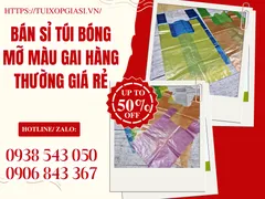 BÁN SỈ TÚI BÓNG MỠ MÀU GAI HÀNG THƯỜNG GIÁ RẺ