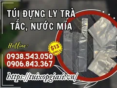 Bán túi đựng ly trà tắc, nước mía loại 1 lít giá rẻ