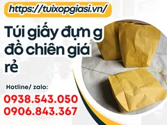 Bán túi giấy đựng đồ chiên giá rẻ chất lượng