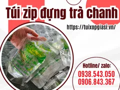 Bán túi zip đựng trà chanh in sẵn thùng 25kg giá rẻ