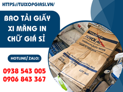 Bao Tải Giấy Xi Măng In Chữ Giá Sỉ – Dễ Bán, Dễ Tái Sử Dụng, Nguồn Hàng Luôn Có Sẵn