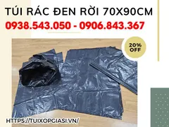 Bỏ Sỉ Giá Rẻ Túi Rác Đen Rời 70x90cm Bao 25kg