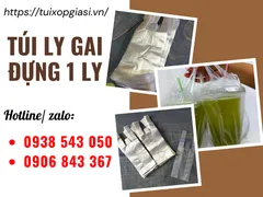 Bỏ sỉ mẫu túi ly gai đựng 1 ly dung tích 500ml, 700ml, 900ml giá rẻ ưu đãi