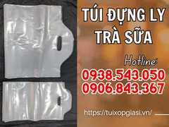 Chỗ sỉ túi đựng ly trà sữa giá rẻ HCM
